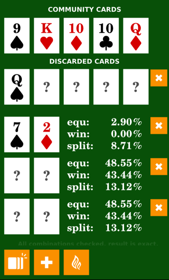 Free poker odds calculator download